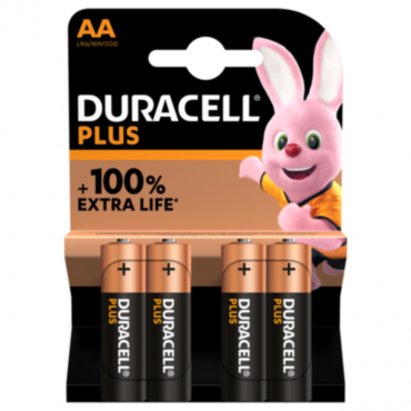 Duracell Plus Batteries 4 Pk AA **BEST-SELLER**