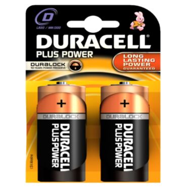 Duracell Batteries D - 2Pk