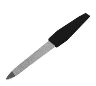 Luminesce Nailfile Saphhire Small In Black Rubberized Coating **WAS CODE F400**