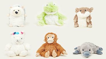 Warmies 9" junior wheat warmers animals