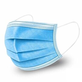 LIFE Healthcare Face Masks, 3-ply Disposable, Box of 50, Manufactured in the UK